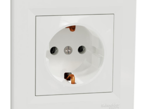 Контакт бял Schneider Asfora 16А